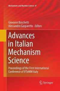 Advances in Italian Mechanism Science