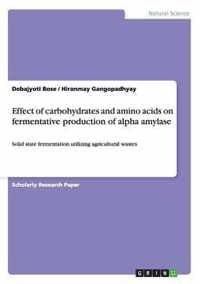 Effect of carbohydrates and amino acids on fermentative production of alpha amylase