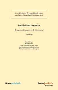 Vereniging voor de vergelijkende studie van het recht in Belgie en Nederland  -   Preadviezen 2020-2021