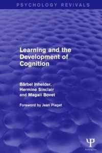 Learning and the Development of Cognition (Psychology Revivals)