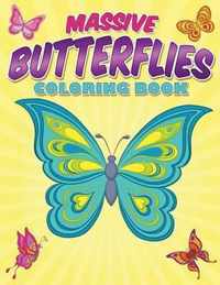 Massive Butterflies Coloring Book