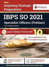 IBPS Specialist Officers (SO) Prelims 2021 Exam (Vol 1) 10 Full-length Mock Tests (Solved) Latest Edition Institute Banking Personnel Selection Book as per Syllabus