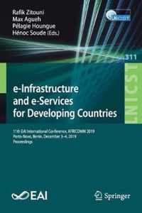 e-Infrastructure and e-Services for Developing Countries