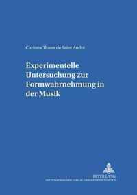 Experimentelle Untersuchung zur Formwahrnehmung in der Musik