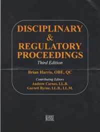 Disciplinary and Regulatory Proceedings