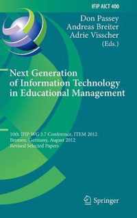 Next Generation of Information Technology in Educational Management