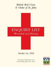 British Red Cross and Order of St John Enquiry List for Wounded and Missing