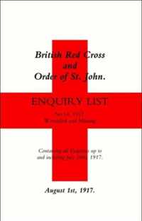 British Red Cross and Order of St John Enquiry List (No 14) 1917