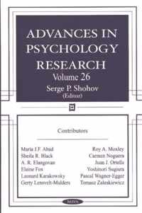 Advances in Psychology Research