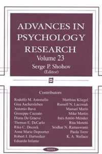 Advances in Psychology Research