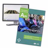 Rijbewijs AM Bromfiets Theorieboek + 22 uu online theorie examens 2022