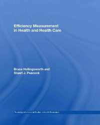 Efficiency Measurement in Health and Healthcare