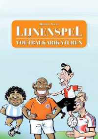 Lijnenspel Deel Voetbalkarikaturen