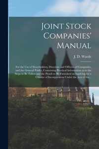 Joint Stock Companies' Manual [microform]