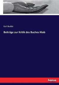 Beitrage zur Kritik des Buches Hiob