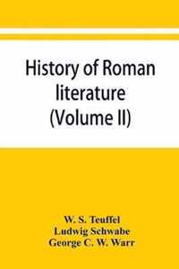 History of Roman literature (Volume II)