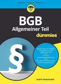 BGB Allgemeiner Teil fur Dummies