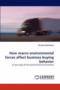 How macro environmental forces affect business buying behavior