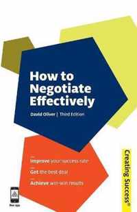 How to Negotiate Effectively