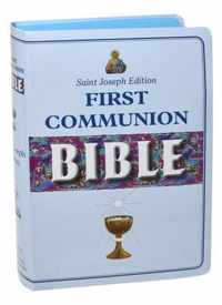 New Catholic Bible -- Med. Print Dura Lux (Boys Communion)