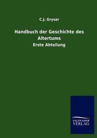 Handbuch der Geschichte des Altertums