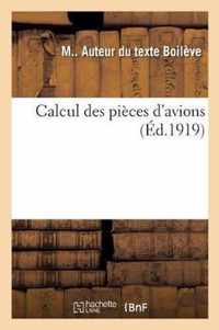 Calcul Des Pieces d'Avions