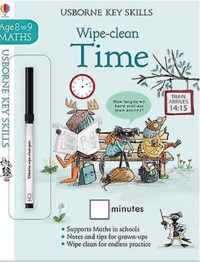 USBORNE Key Skills  Wipe-Clean TIME 8-9