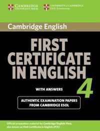 Cambridge First Certificate in English 4 for Updated Exam Student's Book with Answers