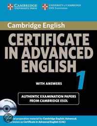 Cambridge Certificate In Advanced English 1 For Updated Exam Self-Study Pack