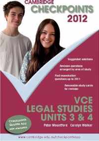 Cambridge Checkpoints VCE Legal Studies Units 3 and 4 2012