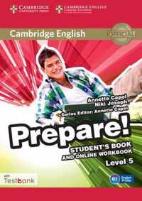 Cambridge English Prepare! 5 student's book+online workbook+testbank