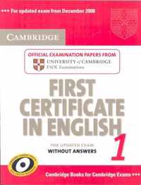 Cambridge First Certificate in English 1 for Updated Exam Student's Book without Answers