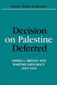 Decision on Palestine Deferred