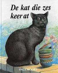 Kat die zes keer at