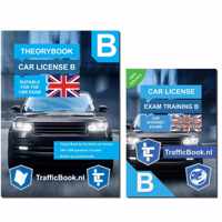 Driving license B theorybook English + 15 hours online exam training