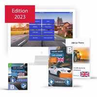 Theorieboek Rijbewijs B Engels 2023 Auto Engels met Unieke Online Theorie-Examens en Oefenvragen - Car Theory book with Online practise and Summaries