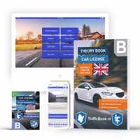 Auto Theorieboek Engels 2023 Rijbewijs B met Online Oefen code - Car Theory Book 2023 Driving License B with Online Practise Code