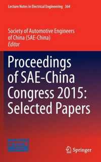 Proceedings of SAE-China Congress 2015: Selected Papers