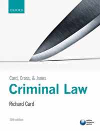 Card, Cross, And Jones Criminal Law