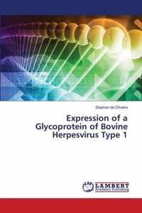 Expression of a Glycoprotein of Bovine Herpesvirus Type 1