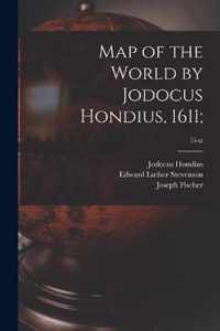 Map of the World by Jodocus Hondius, 1611;; text