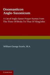 Onomasticon Anglo-Saxonicum