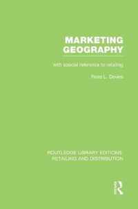 Marketing Geography (Rle Retailing and Distribution): With Special Reference to Retailing