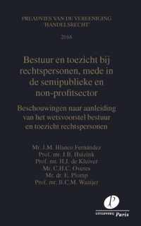 Bestuur en toezicht bij rechtspersonen, mede in de semi-publieke en non-profit sector - B.C.M. Waaijer - Paperback (9789462511217)