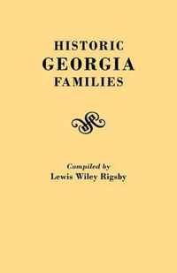 Historic Georgia Families