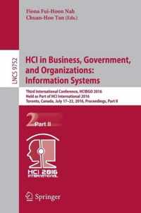 HCI in Business, Government and Organization: Information Systems