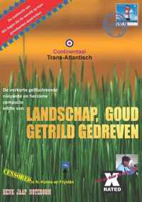 Landschap, goud getrild gedreven