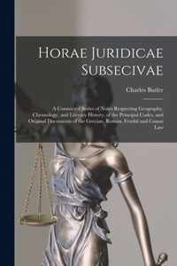 Horae Juridicae Subsecivae [microform]