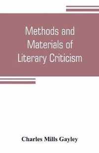 Methods and materials of literary criticism; lyric, epic and allied forms of poetry