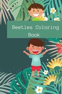 Beetles Coloring Book For Kids